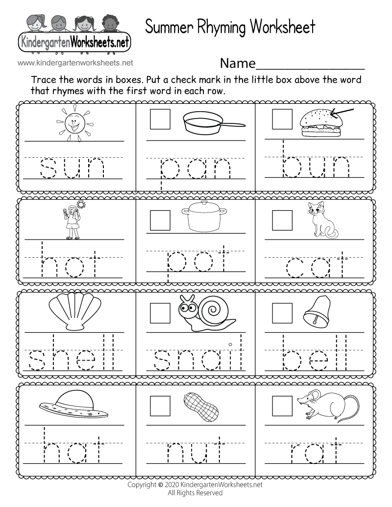 Kindergarten Worksheets Free Printable Pdf