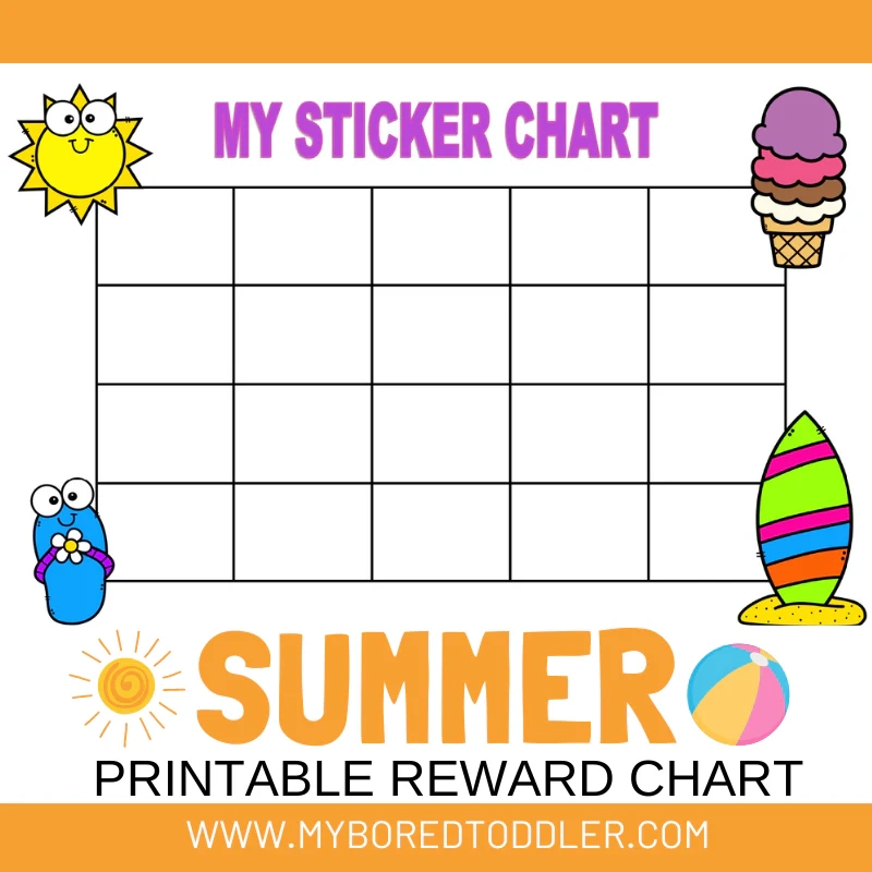 My Sticker Chart Printable