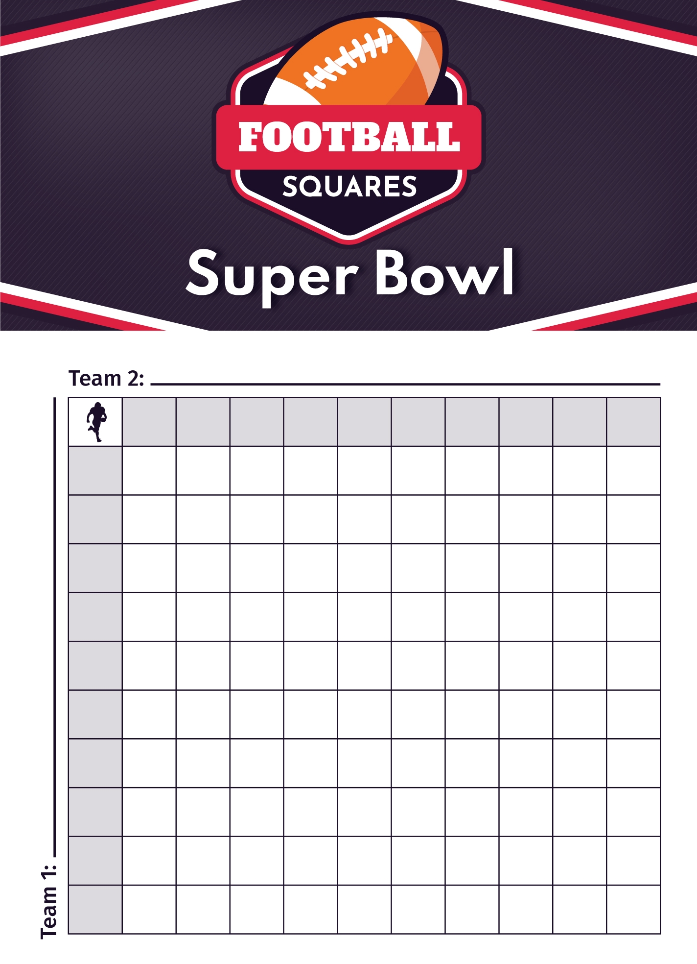 Nfl Printable Pool Sheets