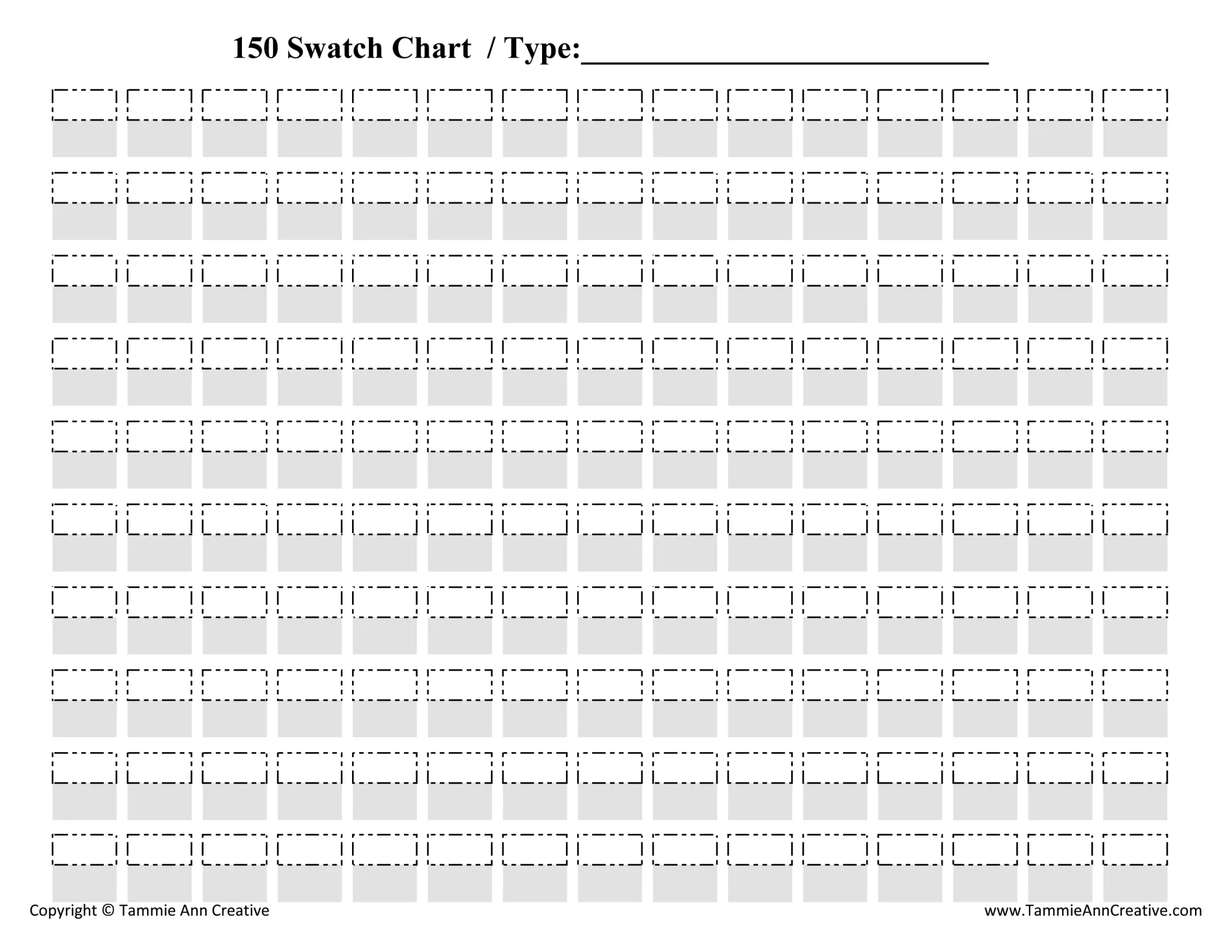 Printable Swatch Sheets