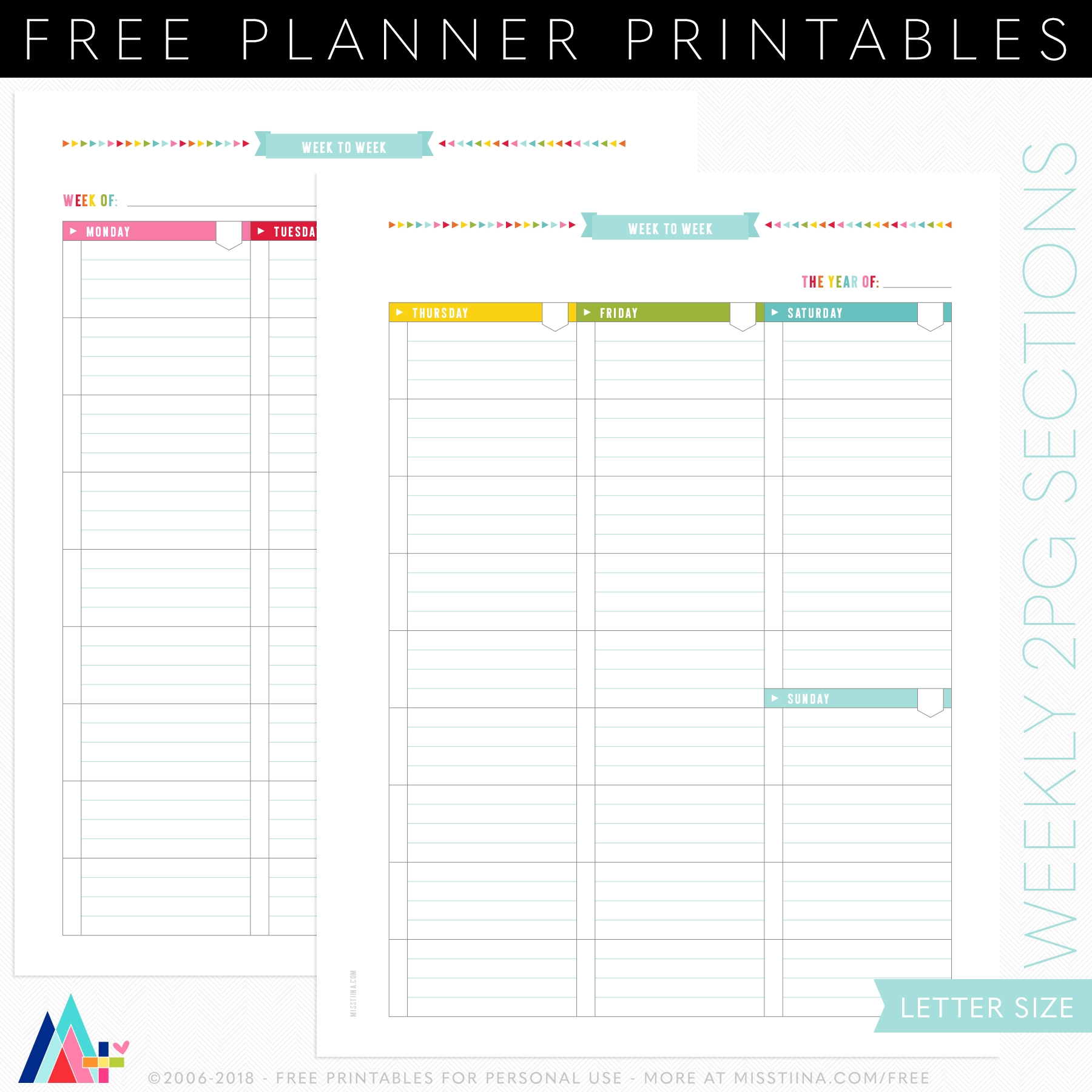 Free Printable Teacher Planner Sheets