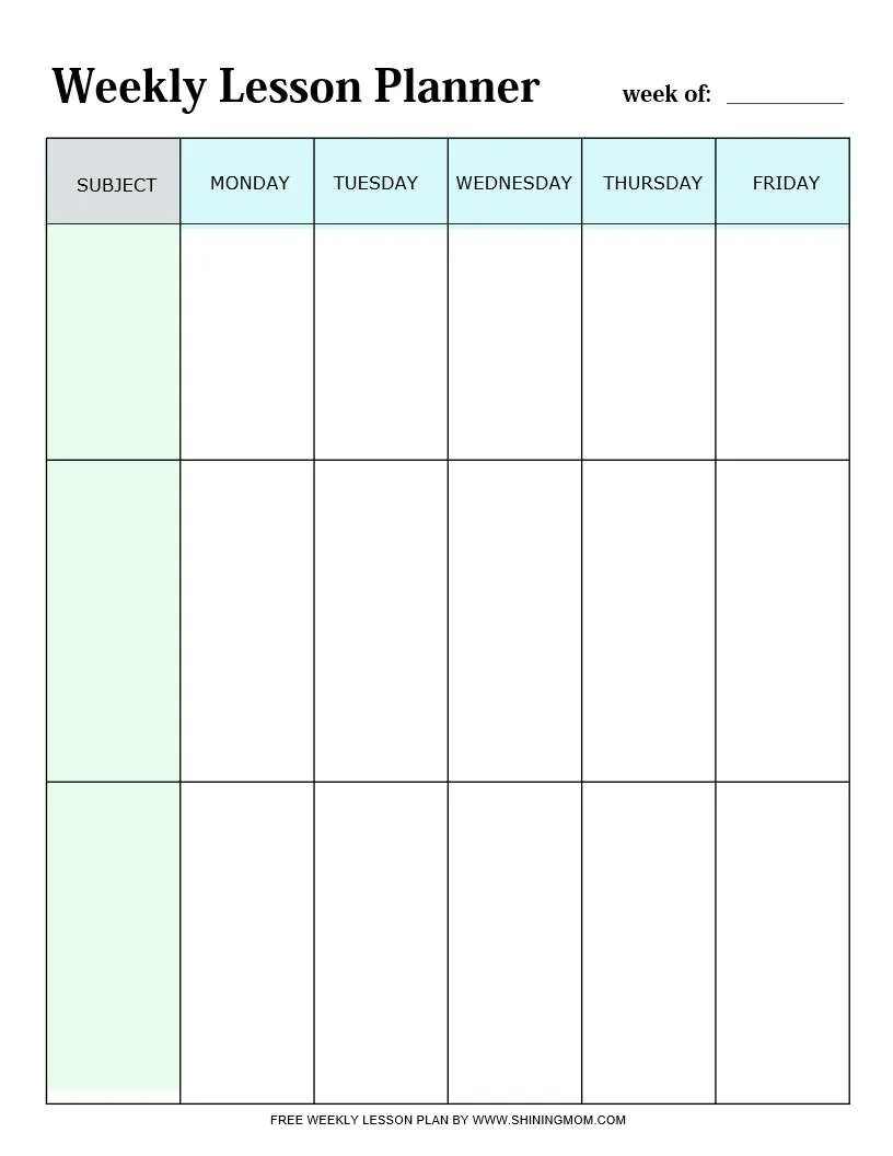 Teacher Planner Templates 40 Printables To Be More Efficient