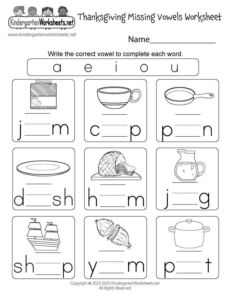 Thanksgiving Phonics Worksheet Free Printable Digital U0026 PDF
