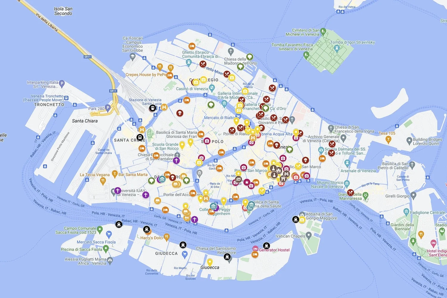 The Complete Guide To Venice Tourist Map Of Venice Tomas Havel Photography