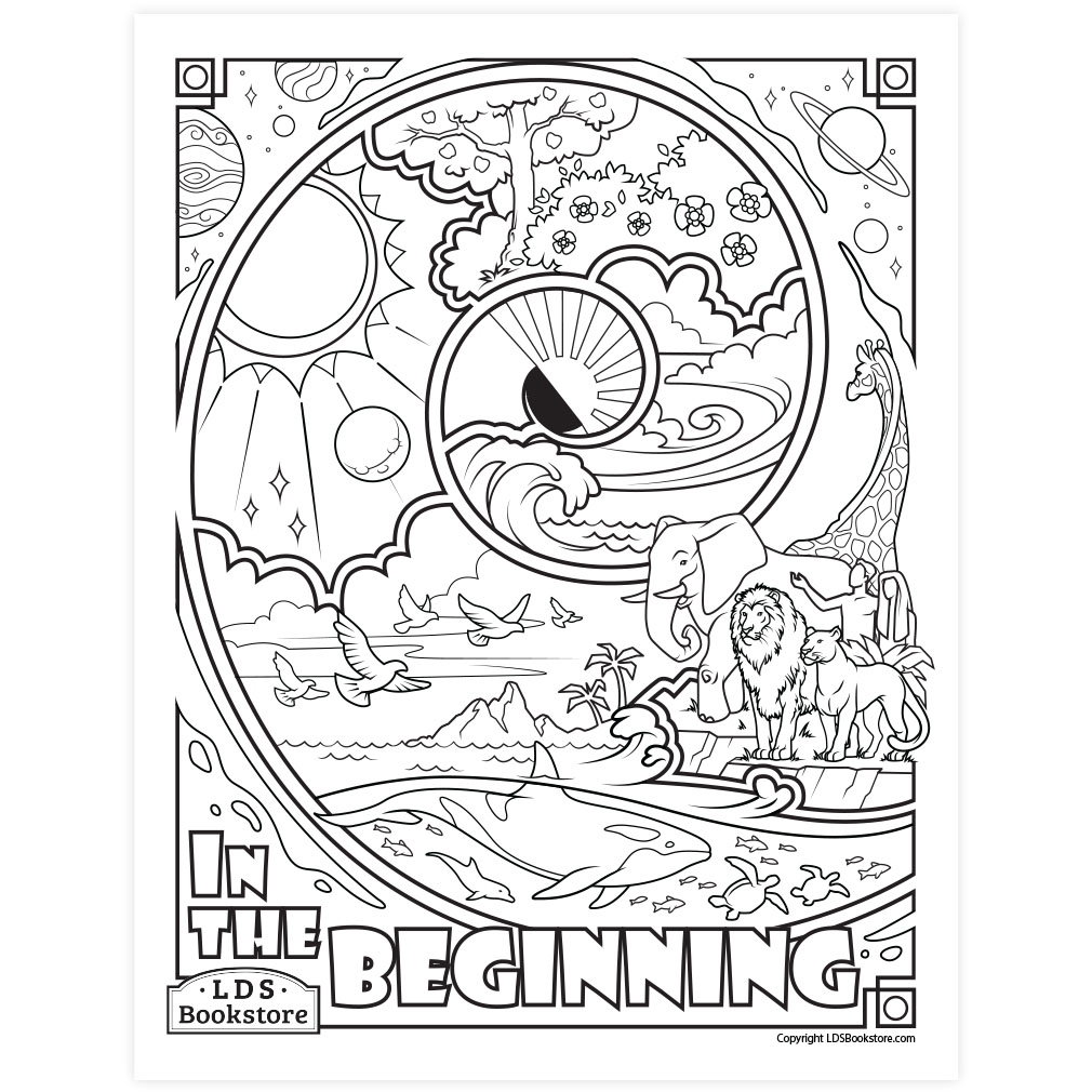 Creation Coloring Sheets Printables