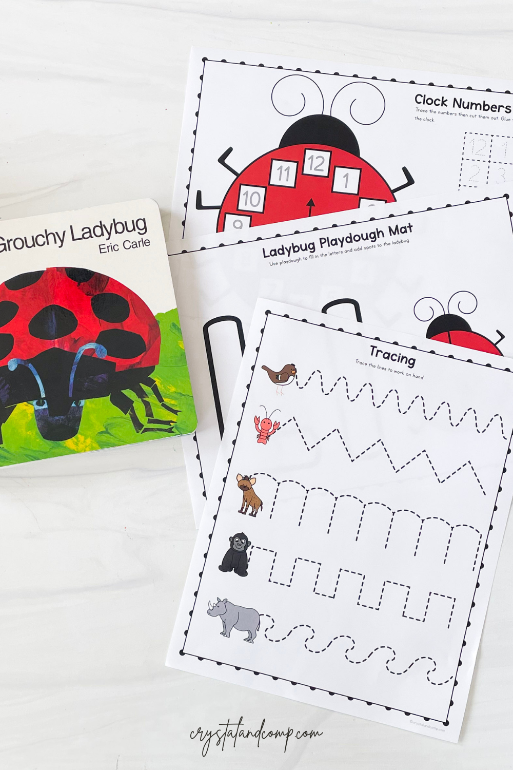 The Grouchy Ladybug Printables AllFreePaperCrafts