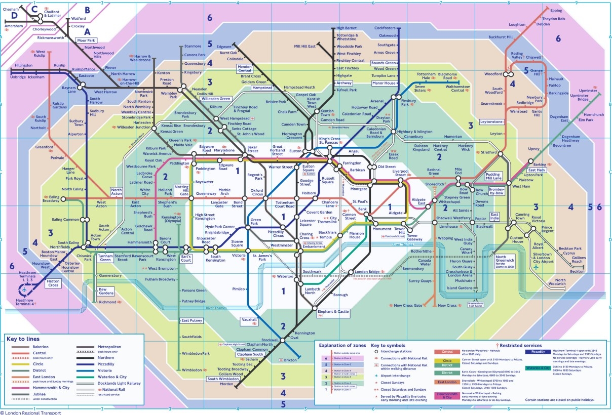 The London Tube Map Archive The London Tube Map Archive