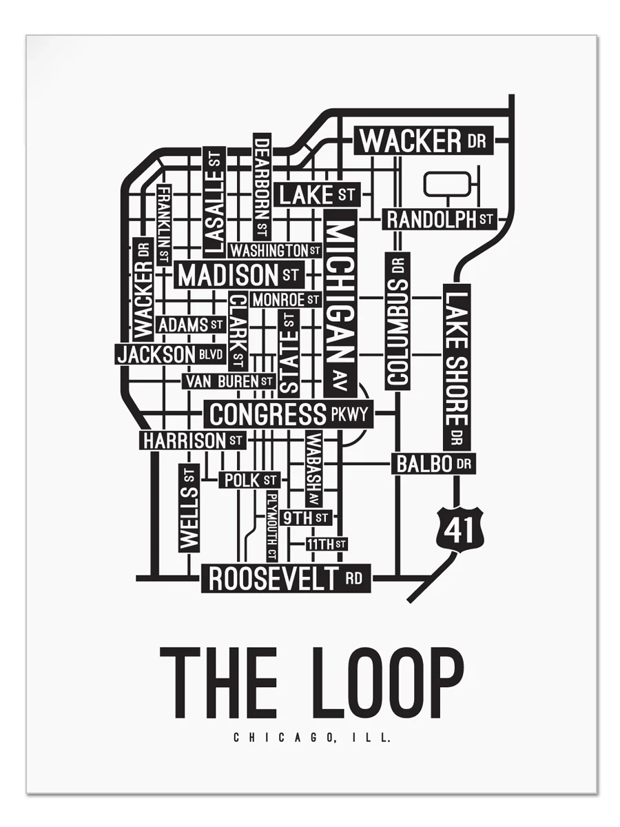 Chicago Loop Map Printable