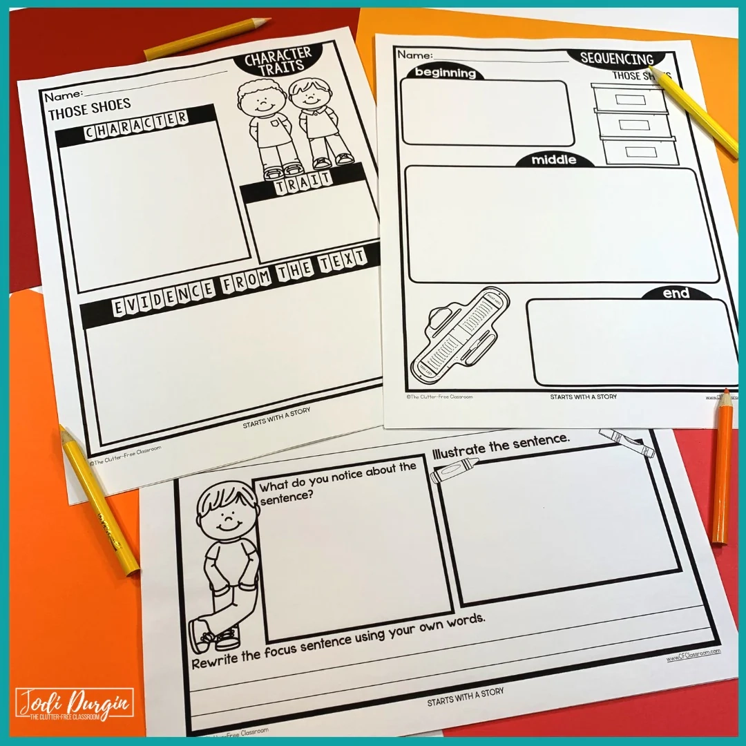 Free Printable Those Shoes Worksheets