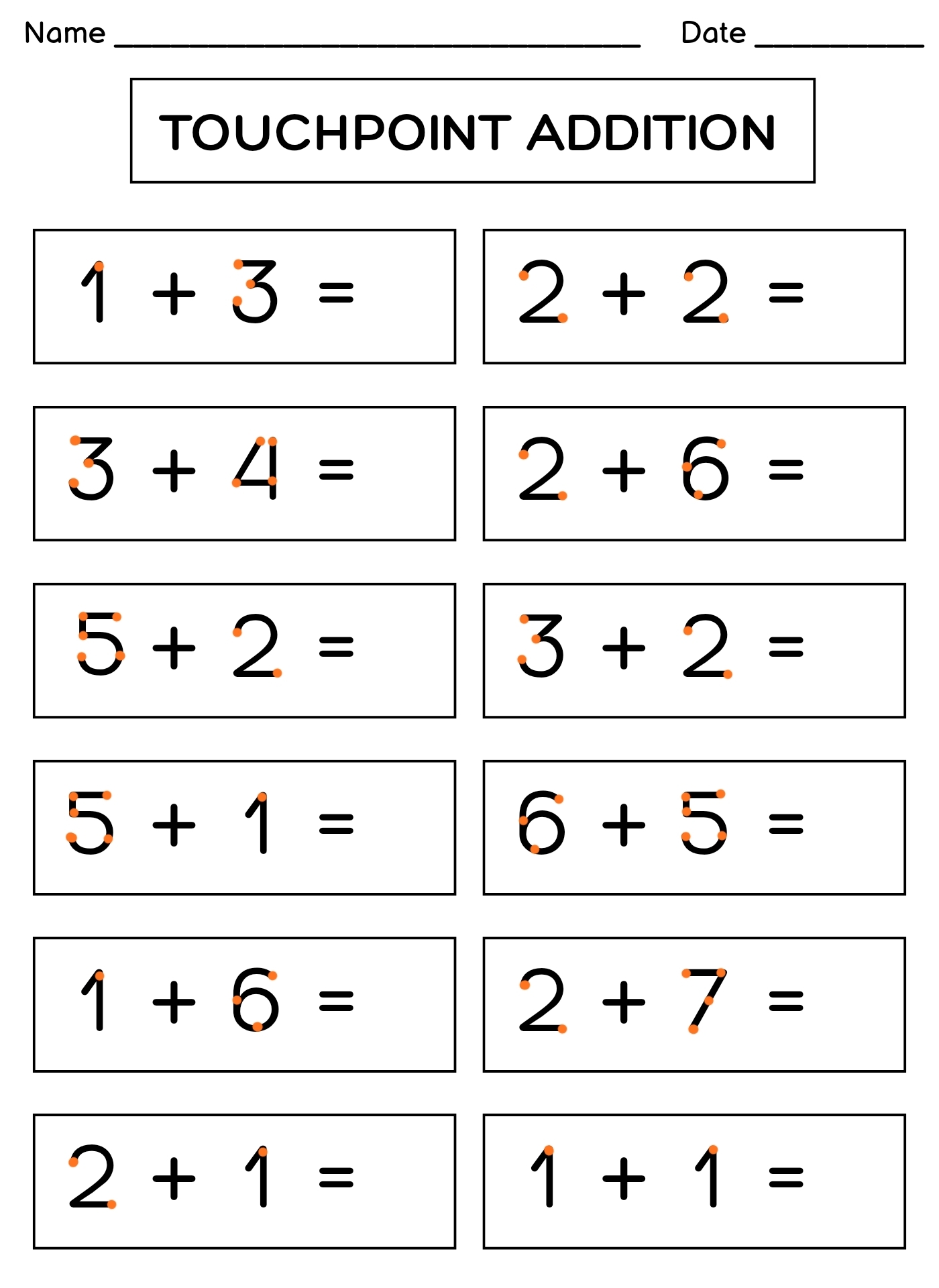 TouchMath Numbers 1 9 10 Free PDF Printables Printablee
