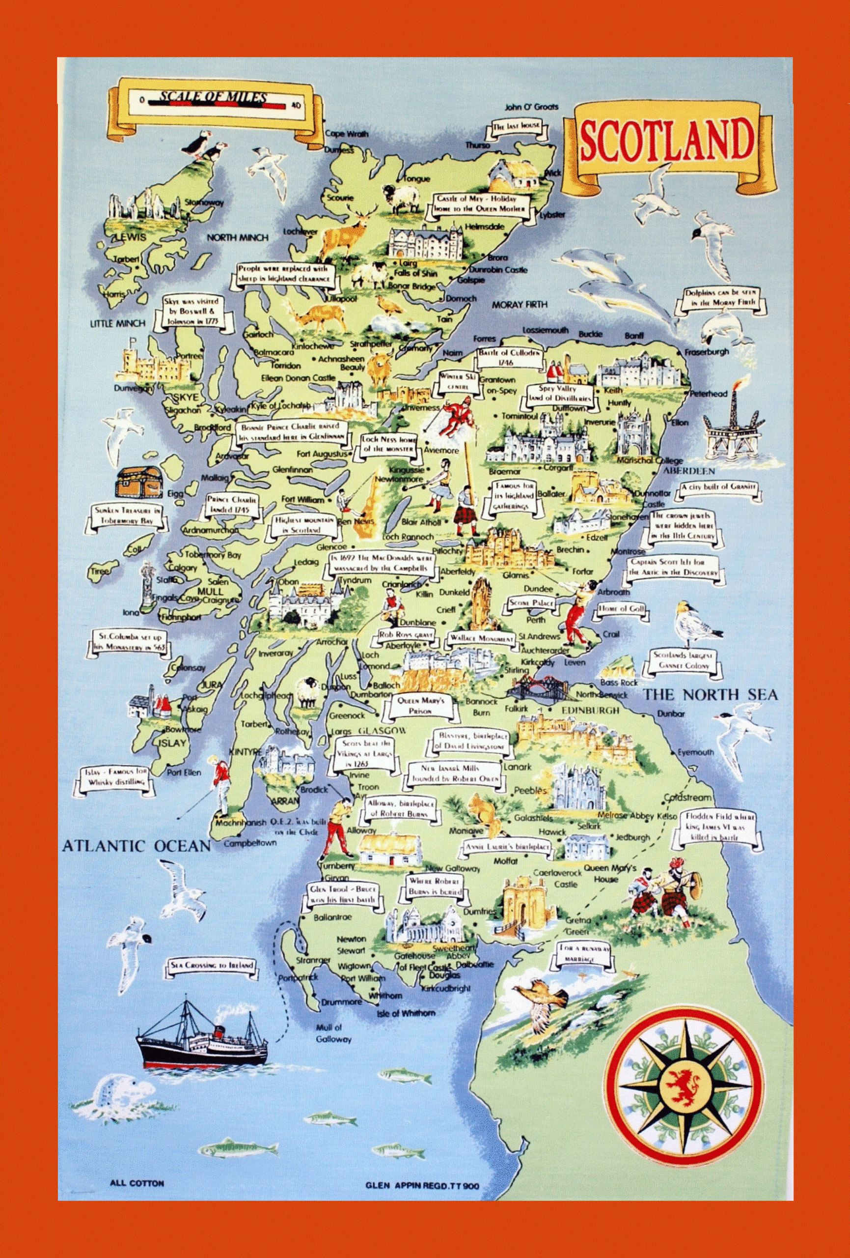 Tourist Illustrated Map Of Scotland Maps Of Scotland Maps Of Tourist Illustrated Map Of Scotland Maps Of Scotland Maps Of