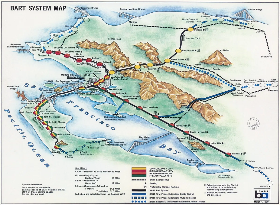 Printable Bart Map Printable Bart Map
