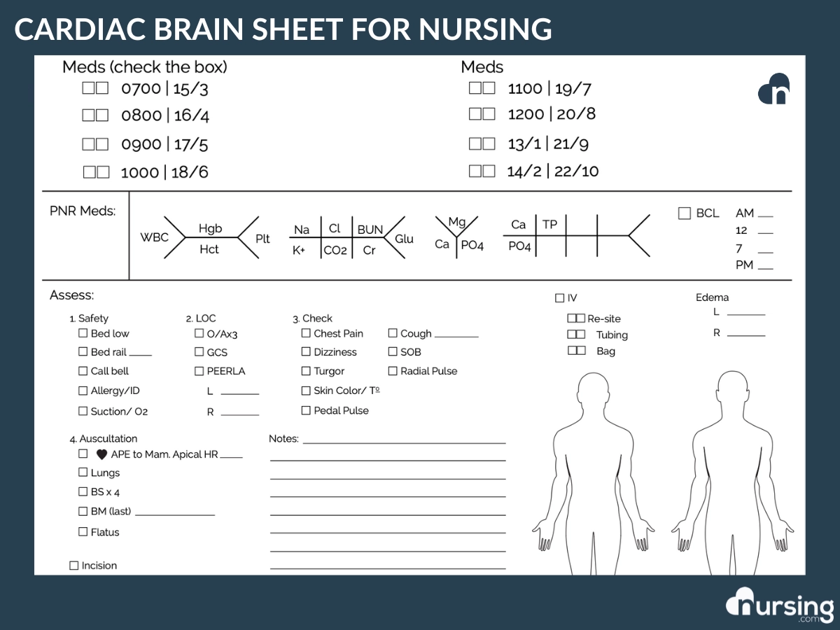 Printable Mds Assessment Cheat Sheet