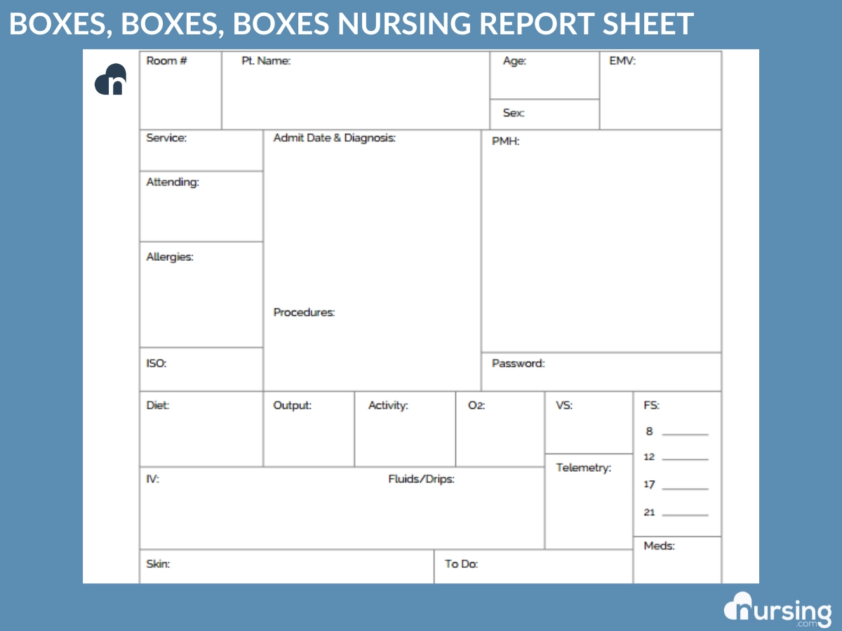 Ultimate Nursing Report Sheet Database Free Downloads