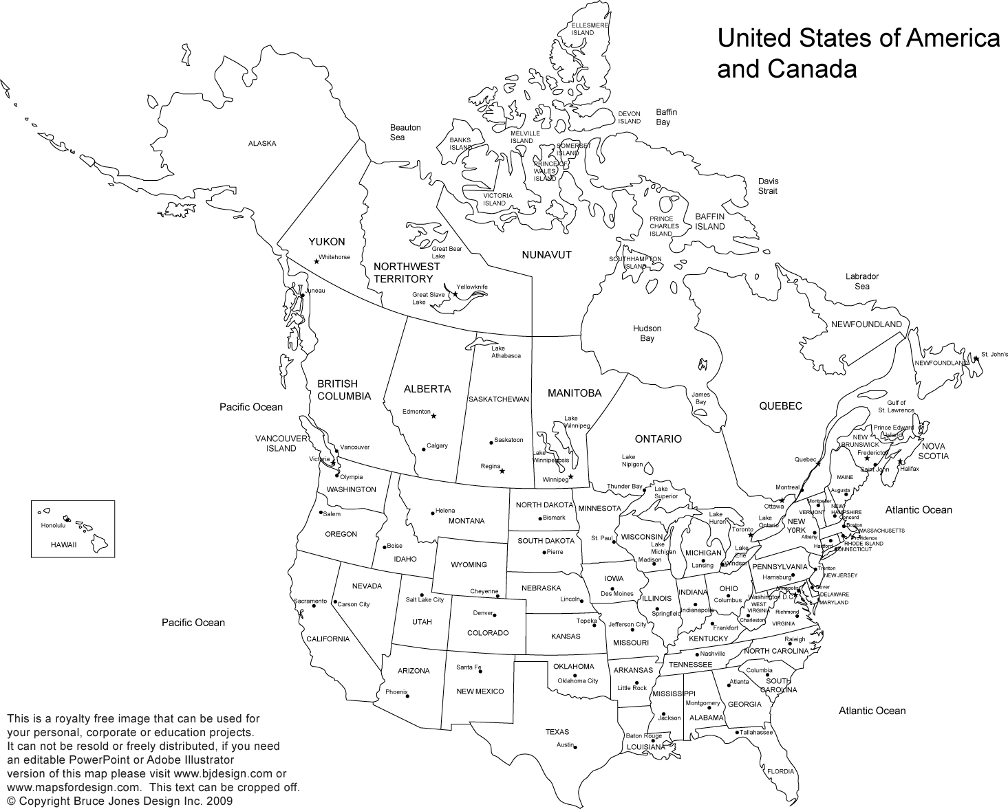 Blank Us Physical Map Printable