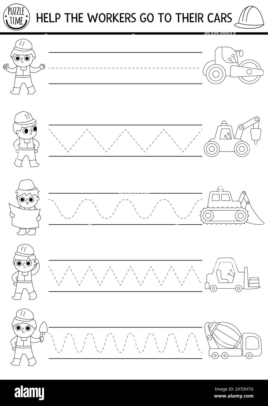 Printable Construction Worksheets Preschool