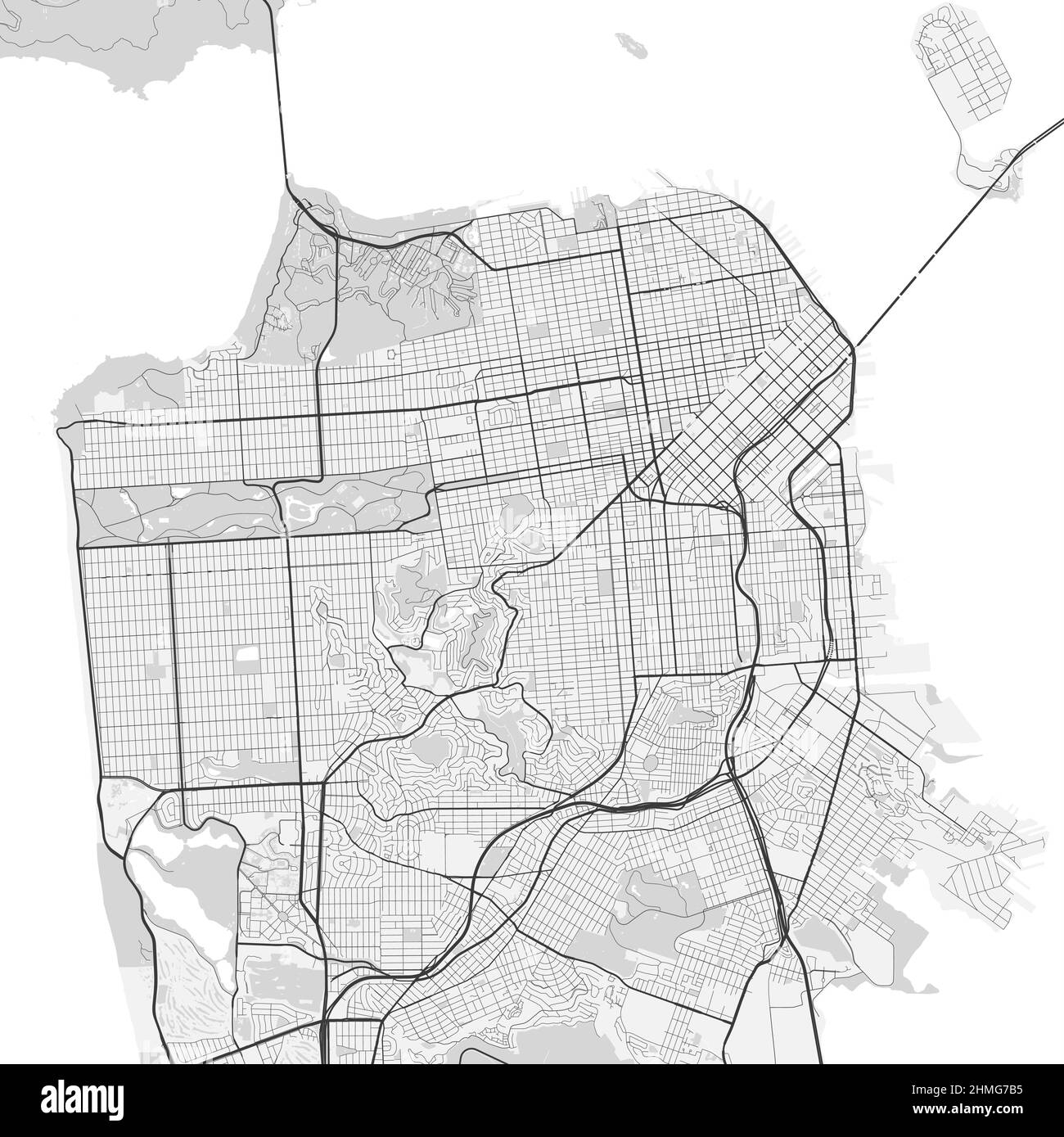 Printable San Francisco City Map