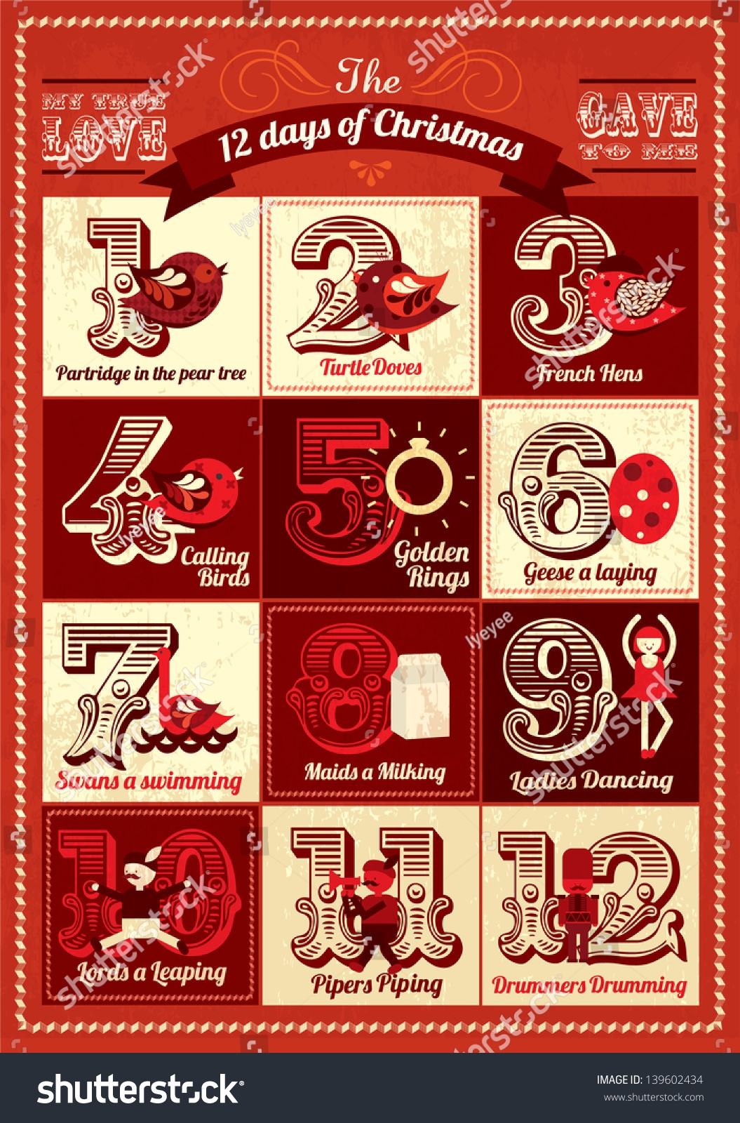 12 Days Of Christmas Calendar Printable