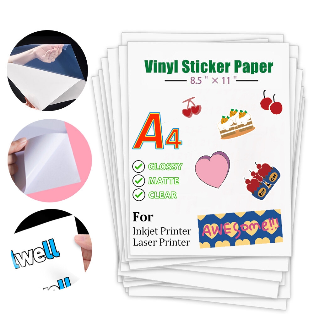 Laser Printable Clear Vinyl Sheets