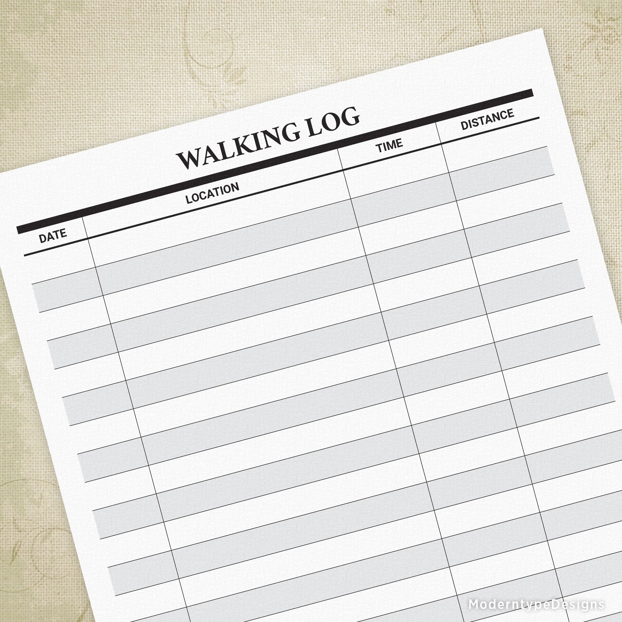 Printable Walking Charts