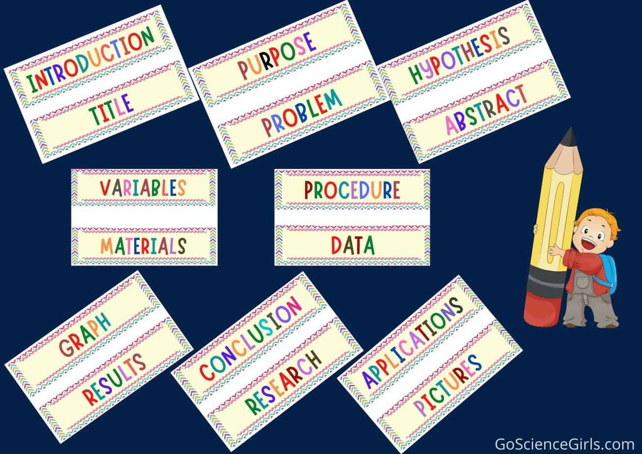 Want Free Science Fair Project Labels Use These 16 Attractive Designs To Win Your Competition