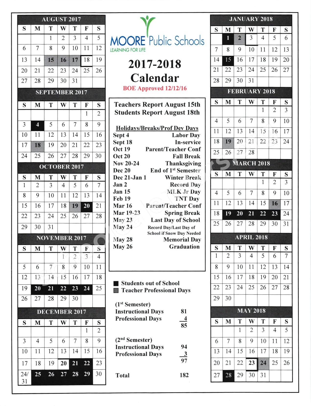 Westmoore Calendar Printable Westmoore Calendar Printable