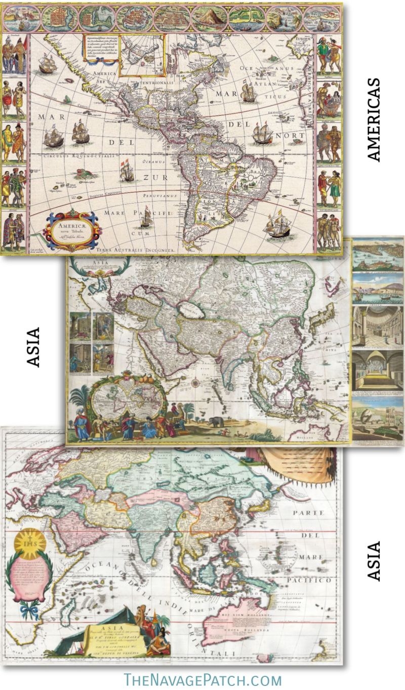 Printable Vintage Maps