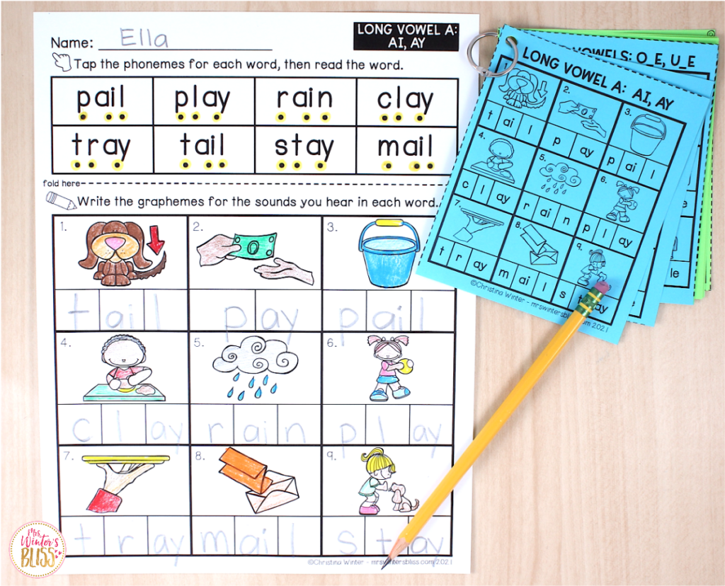 Word Mapping Activities Connecting Phonemes To Graphemes Lead In Literacy Resources For Kindergarten 1st U0026 2nd Grade