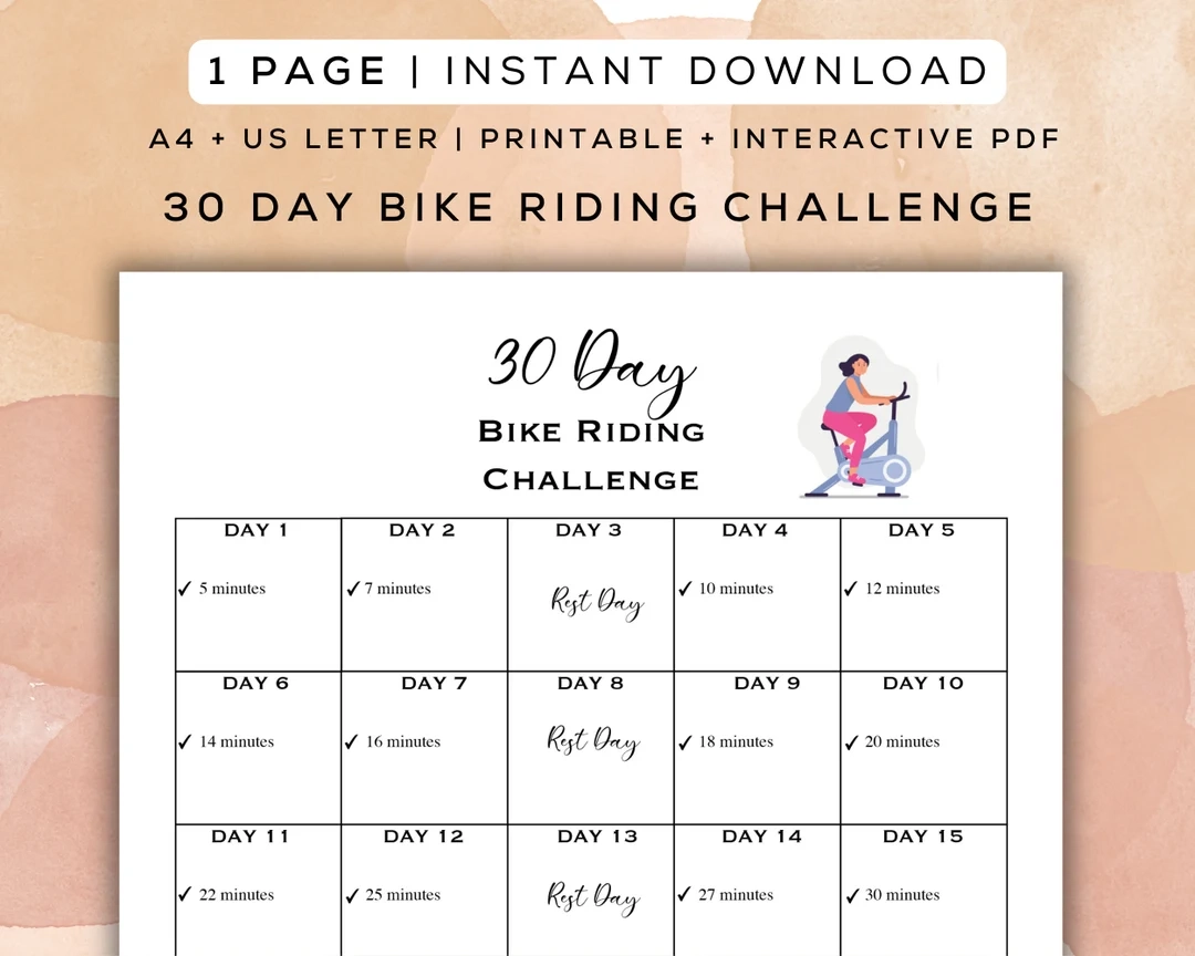 Printable Peloton Workout Calendar