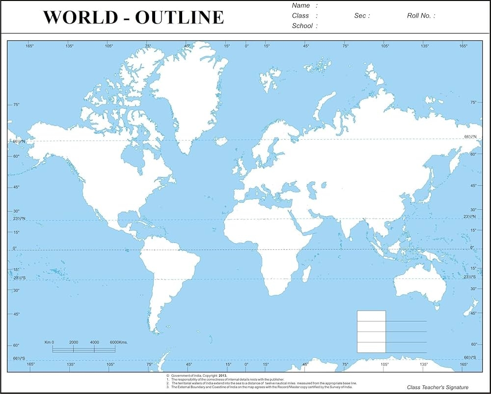 World Political World Physical Each 100 Nos Outline Map A4 Worksheets Library