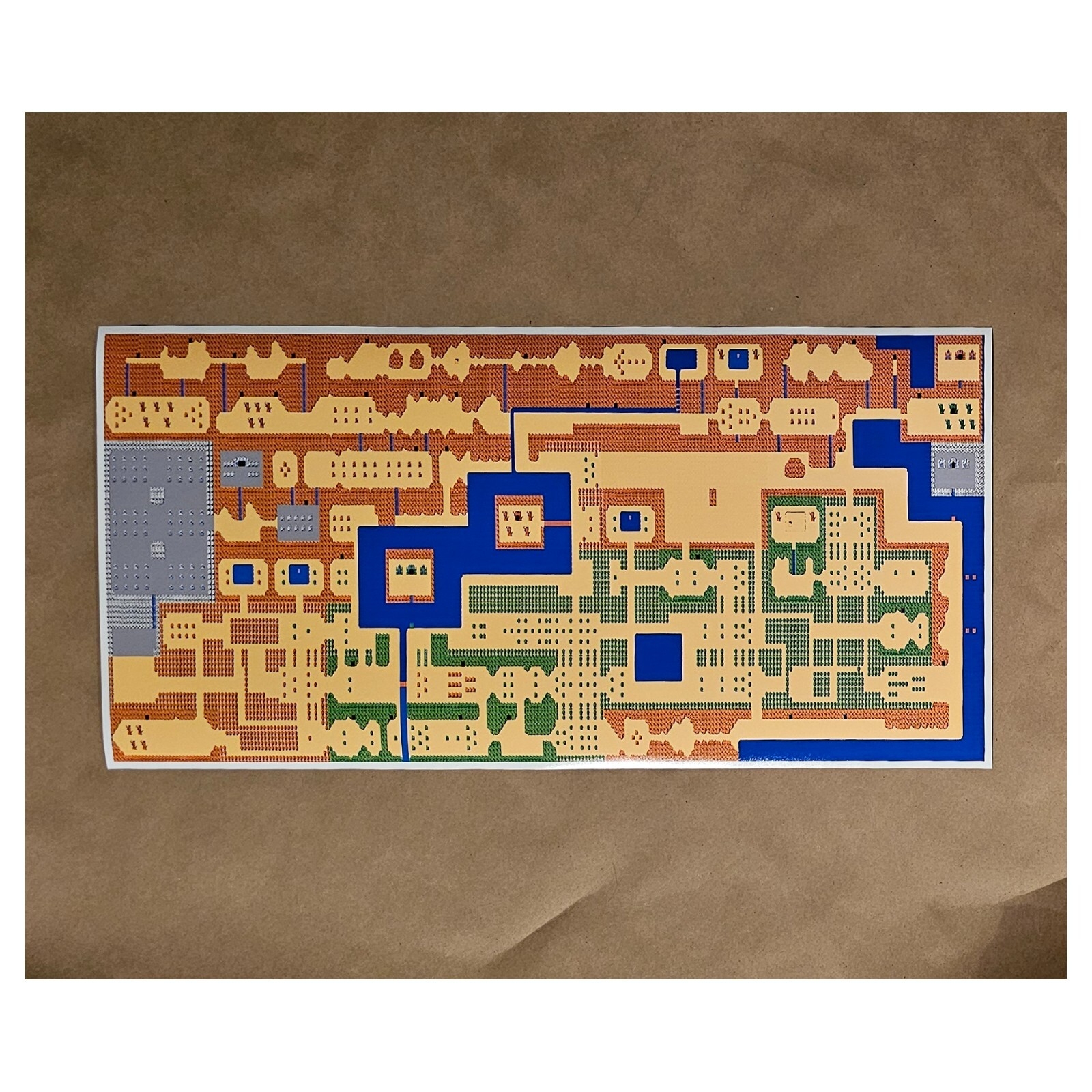 Zelda Map Classic NES 12 Zelda Map Classic NES 12